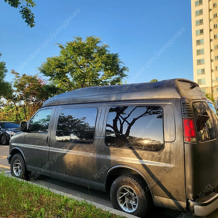 쉐보레 미국 체비밴 여행 캠핑 차박 가능 차량 판매 이미지