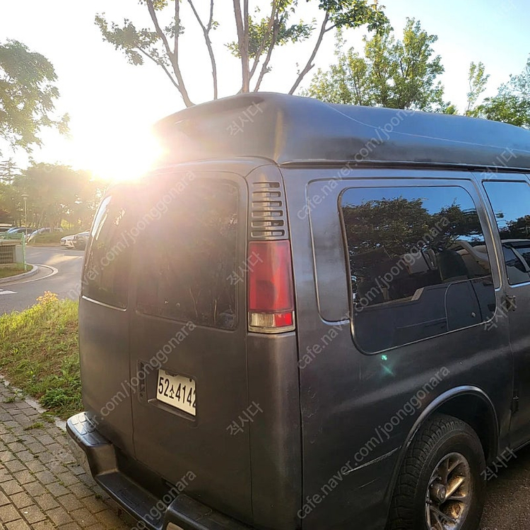 쉐보레 미국 체비밴 여행 캠핑 차박 가능 차량 판매 이미지