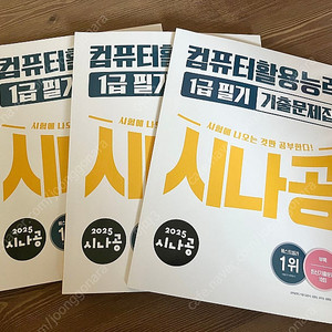 2025 시나공 컴퓨터활용능력 1급 필기 기본서 / 컴활 1급
