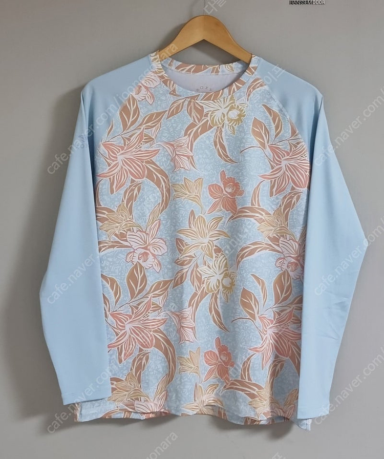 록시 플라워 패턴 긴팔 래쉬가드 (RC21RS141PBL)--4