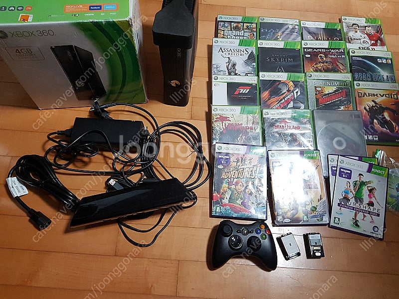 엑박 xbox360 슬림 320GB+ 키넥트 + 게임다...--0