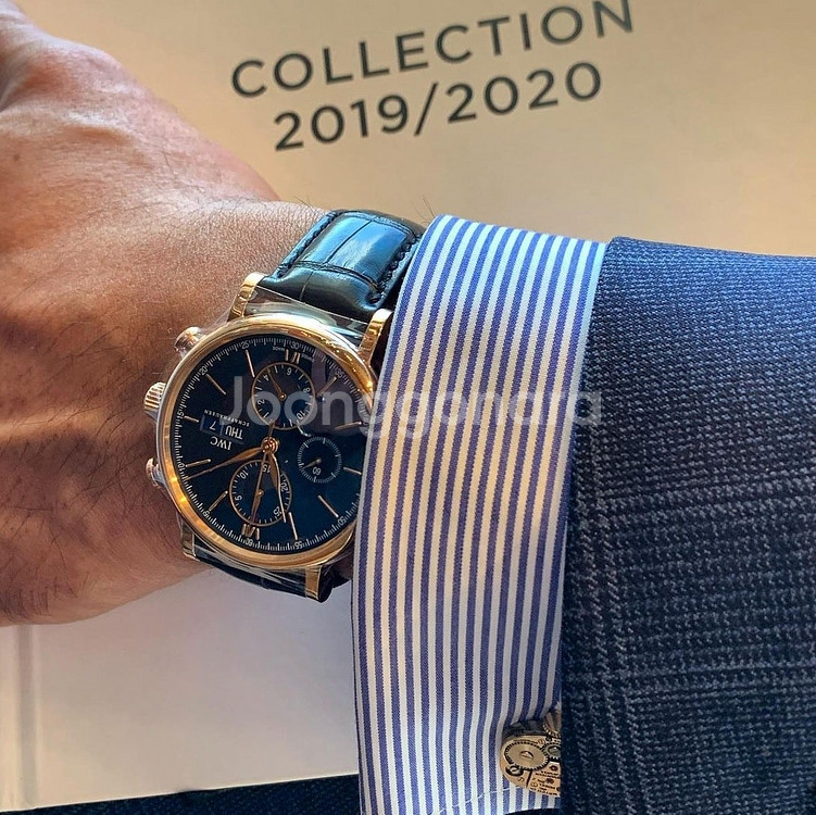 IWC 포르토피노 18K 로즈골드 청판 금통 (포르투기...--3