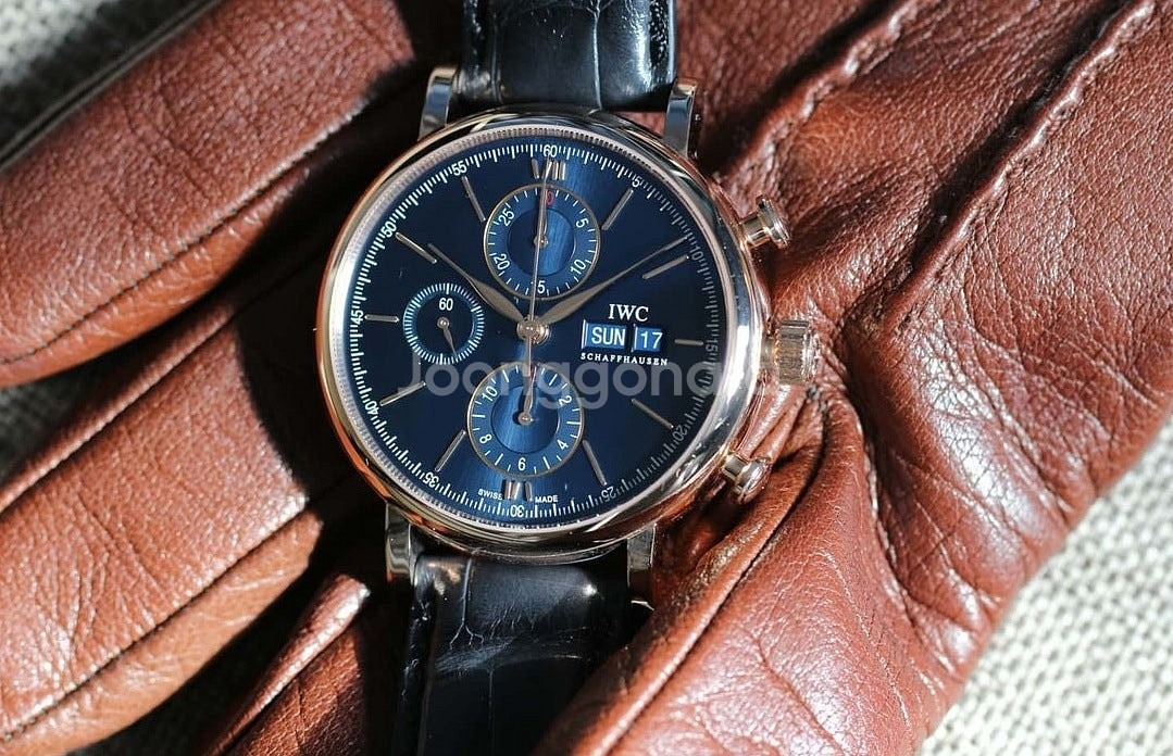 IWC 포르토피노 18K 로즈골드 청판 금통 (포르투기...--4