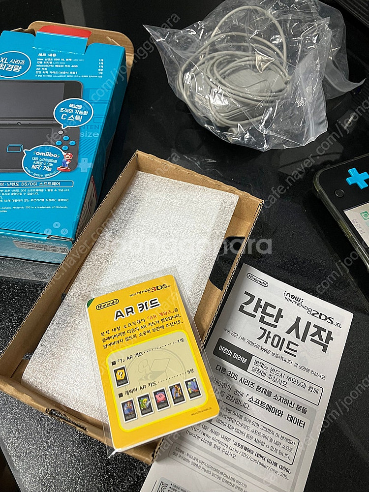 뉴 닌텐도 2DS XL 블랙 터콰이즈--2