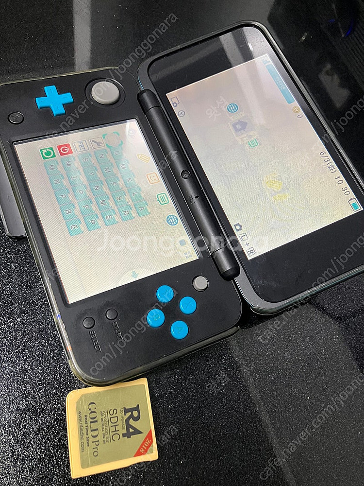 뉴 닌텐도 2DS XL 블랙 터콰이즈--4