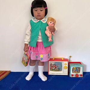 꽁떼레베 꽃밭 치마(핑크 L)