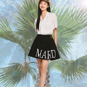 마르디 메크르디 김고은 밴딩 빅로고 스커트 free