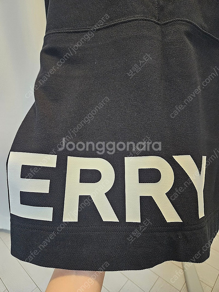 버버리 키즈 로고 롱 슬리브 폴로 8y--3