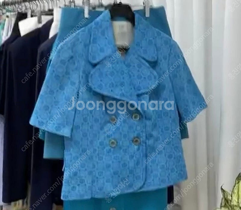 빈티지 블루 자켓--0
