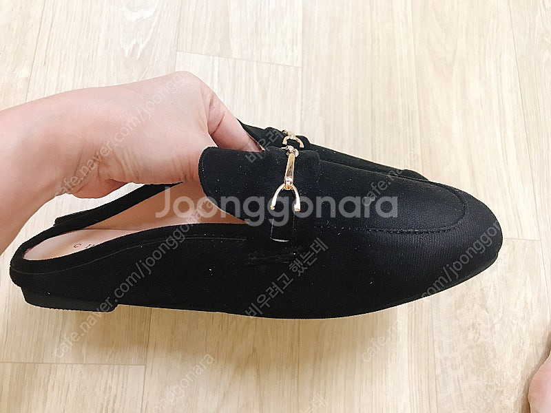 [새상품] 착한구두 홀스빗 스웨이드 블로퍼 230mm--8