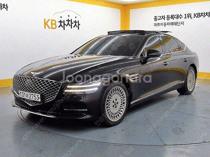 제네시스 더올뉴 G80 중고 G80 중고자동차 검정색 ...--2