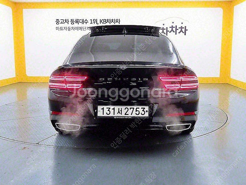 제네시스 더올뉴 G80 중고 G80 중고자동차 검정색 ...--3