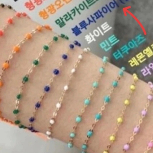 소윰 레진 네크리스 14k 목걸이 (블루/롱버전) soyoom