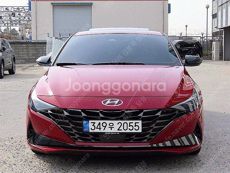 아반떼 중고차 아반떼 하이브리드 중고 빨간색 2023년...--0