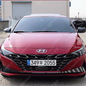아반떼 중고차 아반떼 하이브리드 중고 빨간색 2023년식 68,478km 인스퍼레이션 중고자동차