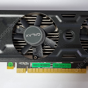 GALAX GTX1050 LP, GDDR5 2GB 게임용 그래픽카드 DVI-D 포트 있음.