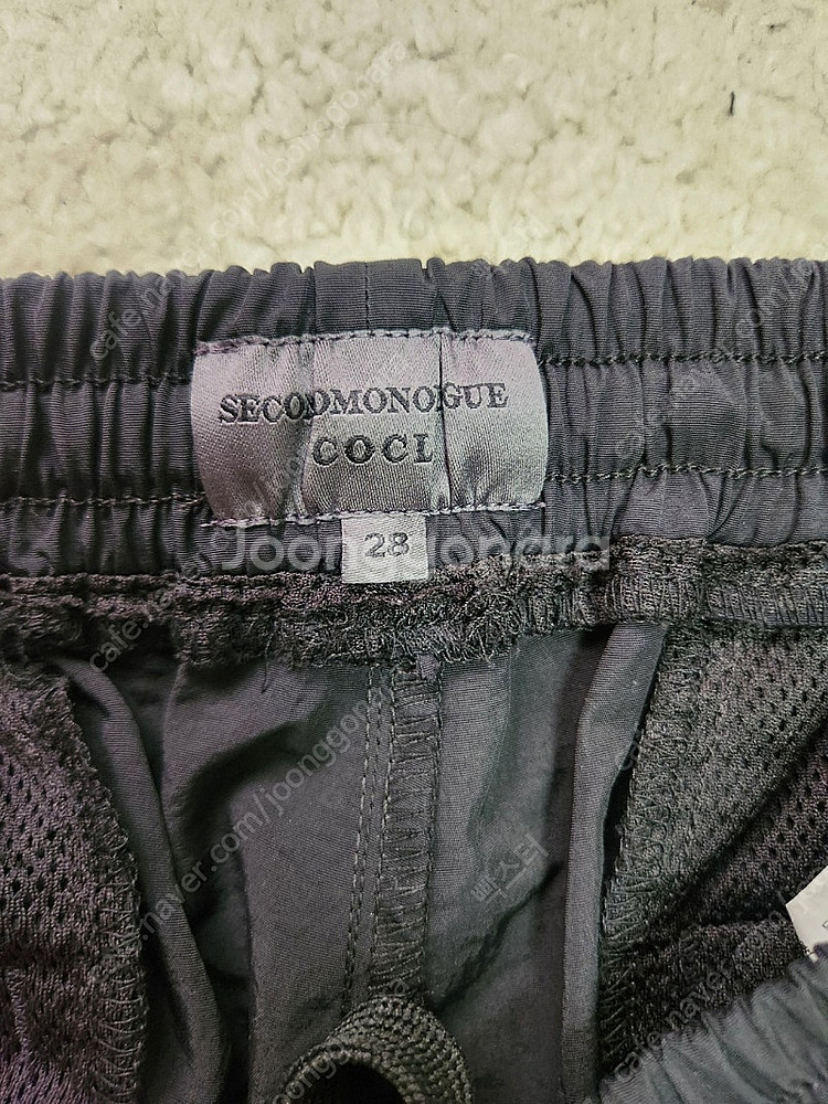 세컨드모놀로그 스트링와이드 팬츠, 조거팬츠 카고포켓조거팬츠--5