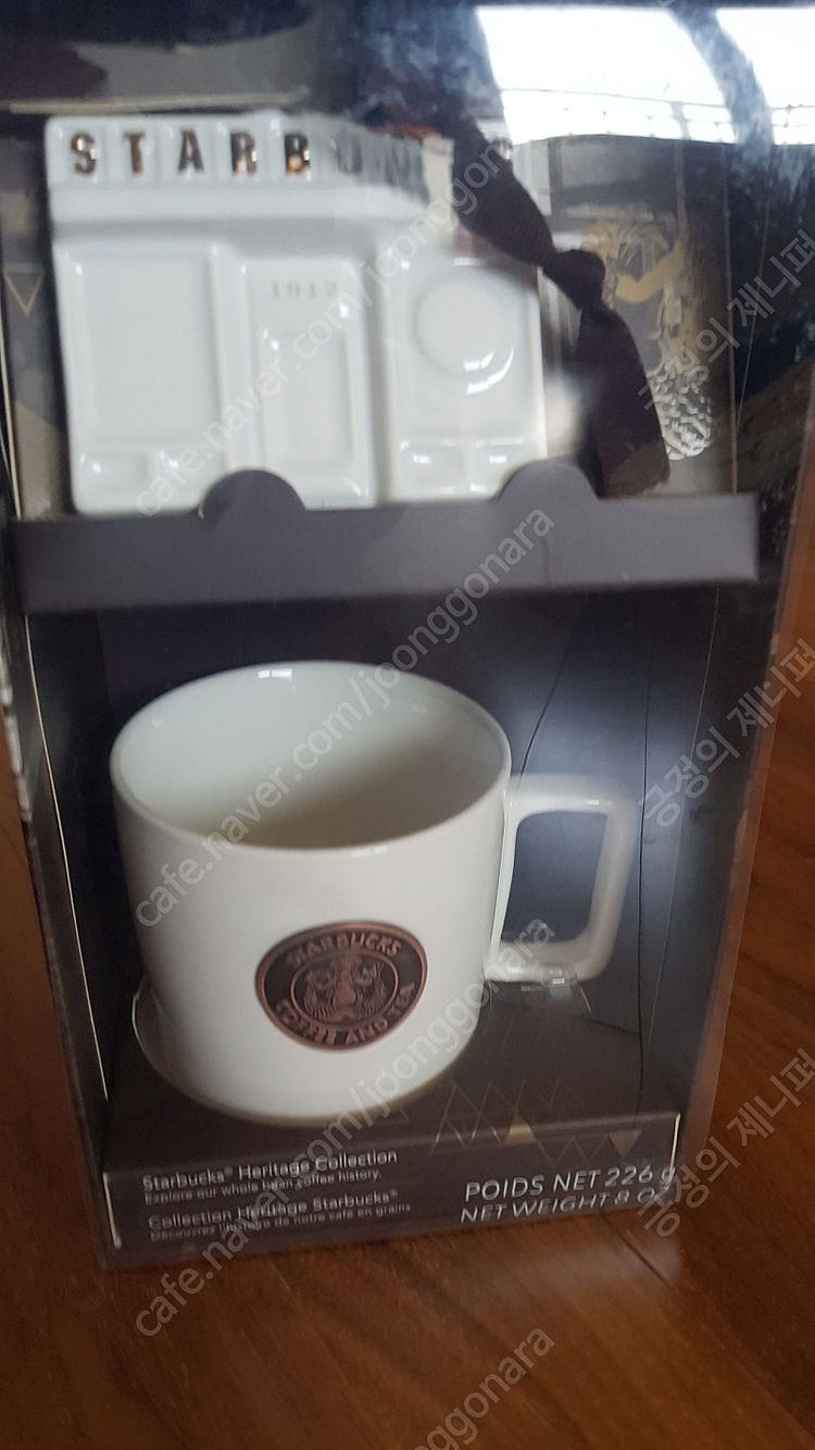 스타벅스 북미 1호점 파이크 플레이스 마켓 헤리티지 컬렉션 머그414ml 세라믹 오너먼트 2종 세트 원두커피 (없음... 이미지