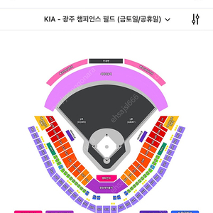 [통로석]6월7일 토요일 기아 vs 한화 3루 ev석 2연석 양도