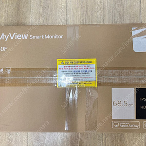 LG 27인치 스마트모니터 MyView 27SR50F 블랙 20만 팝니다(거의새것)