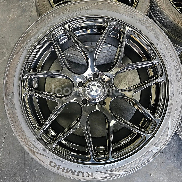 BMW7시리즈 F01 19인치 블랙유광 휠타이어셋. 7...--2