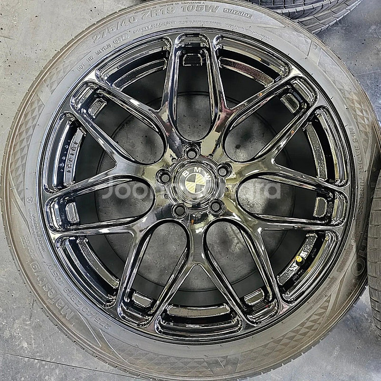 BMW7시리즈 F01 19인치 블랙유광 휠타이어셋. 7...--3