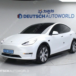 테슬라 모델 Y 중고 흰색 2021년식 89,670km 스탠다드 레인지 중고자동차