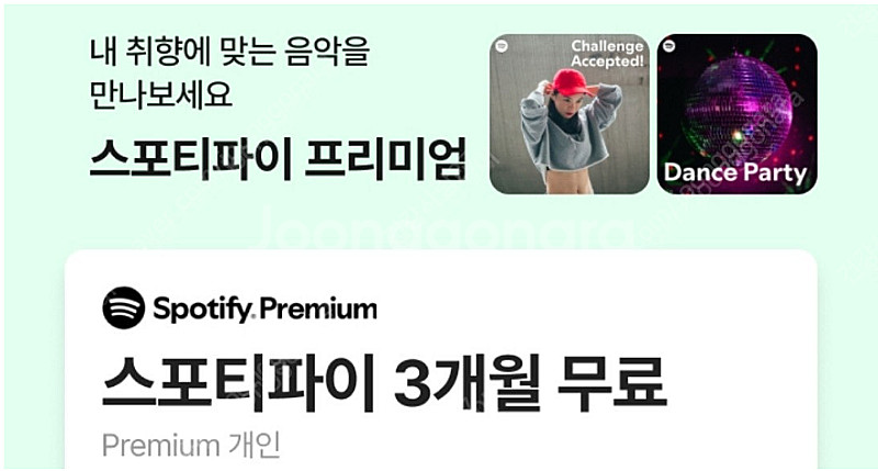 스포티파이 프리미엄 3개월 이용권 2000원에 싸게 팝...--0