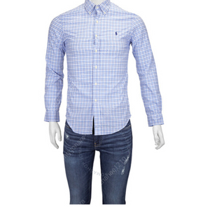 랄프로렌 폴로 남성 체크 셔츠Polo Ralph Lauren Men's Multicolor Slim Fit Long Sleeve Checked Shirt