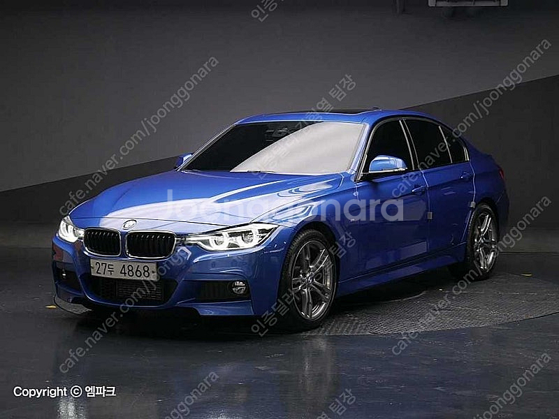 BMW 3시리즈 중고 BMW 320d 중고승용차 3시리즈 중고차 파란색 2018년식 30,000km 320i M 스...--0