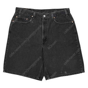[36.5] 1999 Levis 550 Black Relaxed Fit Denim Shorts (W38) 리바이스 빈티지 흑청 릴렉스드핏 데님 쇼츠 90년대 반바지 블랙 90s