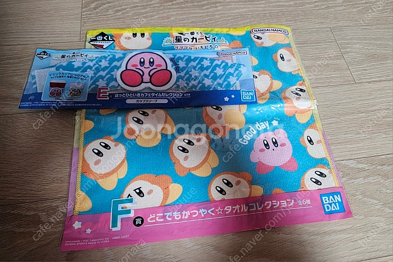 (일괄) 커비 쿠지 제일복권 손수건 컵홀더 굿즈--0