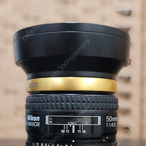 니콘/정품 af 50mm f1.4d박스풀셋+림즈후드 ​