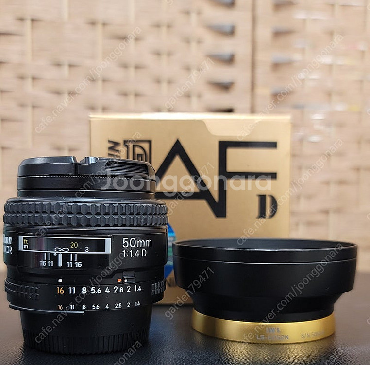 니콘/정품 af 50mm f1.4d박스풀셋+림즈후드 ​--4