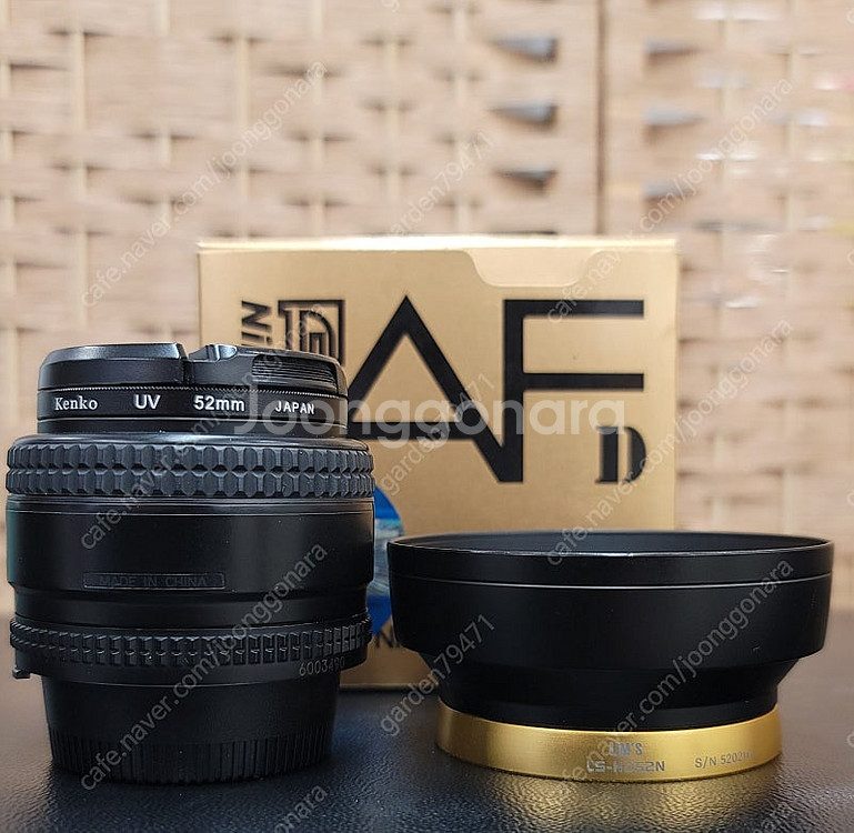 니콘/정품 af 50mm f1.4d박스풀셋+림즈후드 ​--5