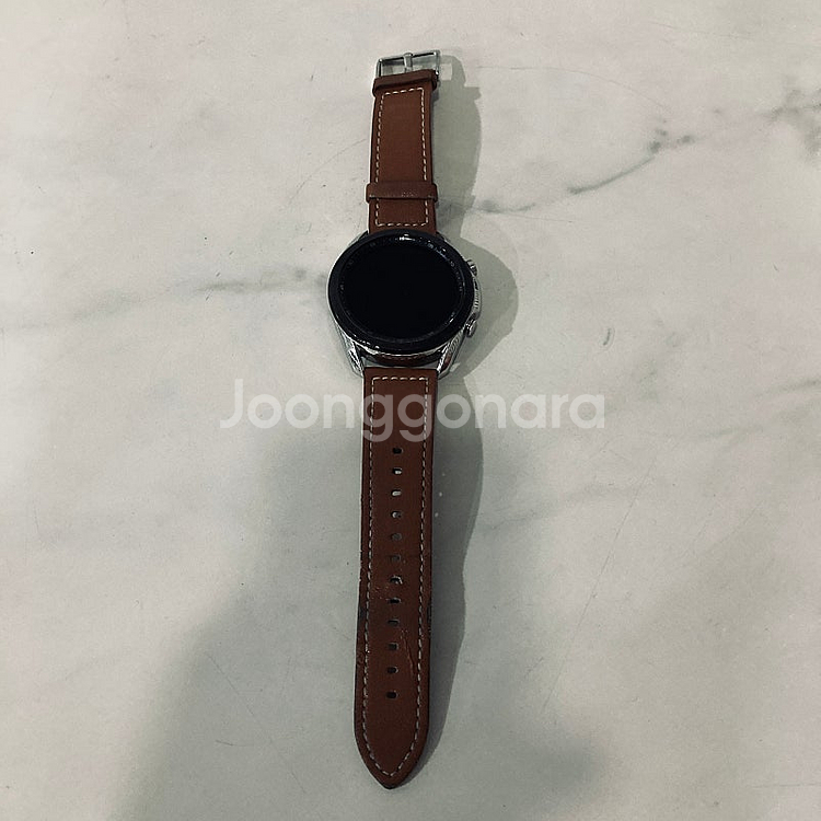 갤럭시 워치3 실버 45MM S급 매우깨끗 케이블 포함...--1