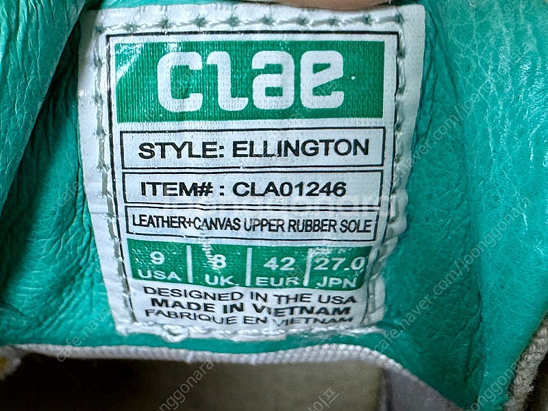 CLAE Ellington 스니커즈 uk8 270mm--6