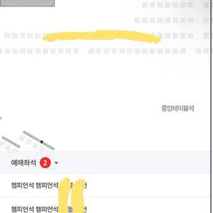 6/8 기아 vs 한화 챔피언석 2연석