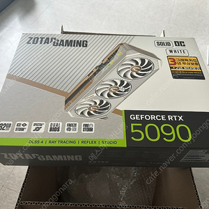 ZOTAC GAMING 지포스 RTX 5090 SOLID OC WHITE 미개봉 신품
