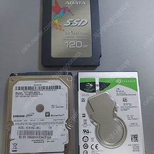 2.5 HDD 1TBx2개 , SSD 120GB 일괄판매