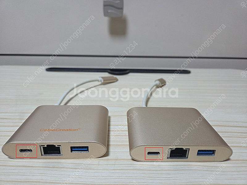 C타입 유선 기가랜 허브 USB3.0 3포트 (C타입 ...--1