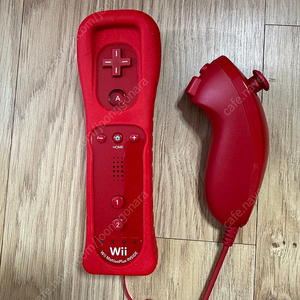 닌텐도위 wii 정품 모션플러스 레드 위모콘 눈차크 세트