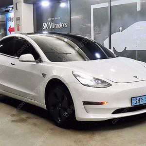 테슬라 모델 3 중고차 테슬라 모델3 중고차 흰색 2020년식 47,000km 스탠다드 레인지 플러스 중고차허위매물없는곳