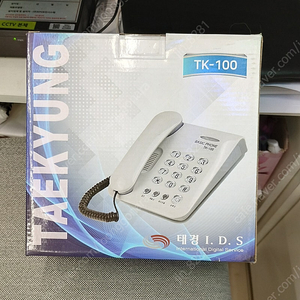 태경 유선전화기 TK-100 미개봉 택포 12,000 이미지