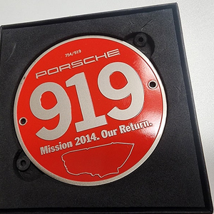 포르쉐 919 미션 2014 return 포르쉐 911 한정판 메탈 뱃지