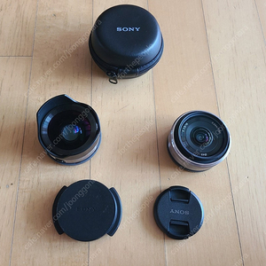 소니 SEL 16mm F2.8 + 어안컨버터 (민트급)