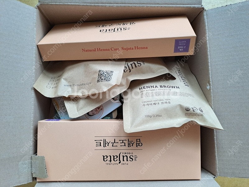 [미개봉] 수자타 헤나 레드 7개, 브라운 3개, 암라...--0