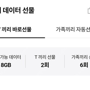 sk 데이터 2기가