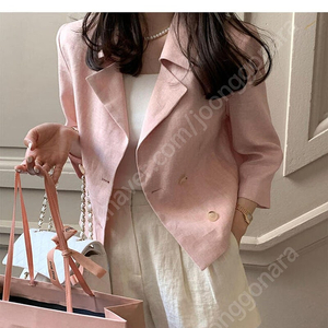 엠포리오 린넨자켓 s 택달린새상품