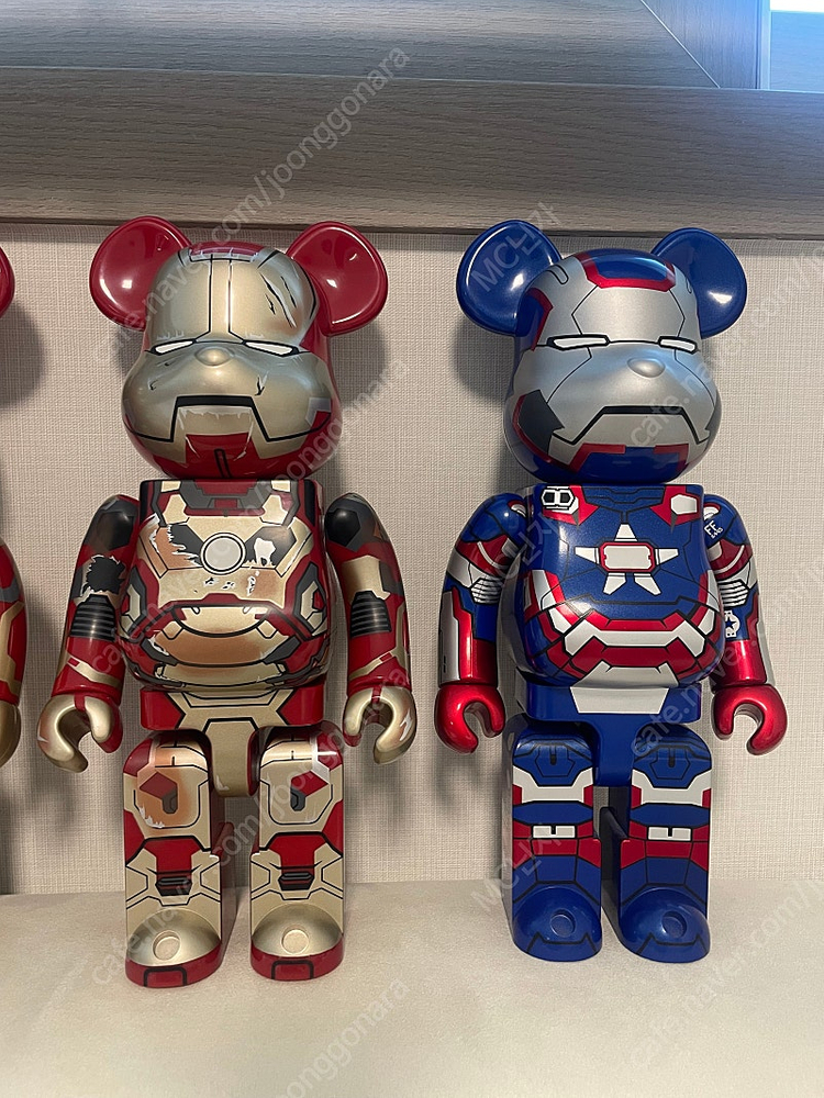 베어브릭 400% 아이언맨 마블4종세트--2